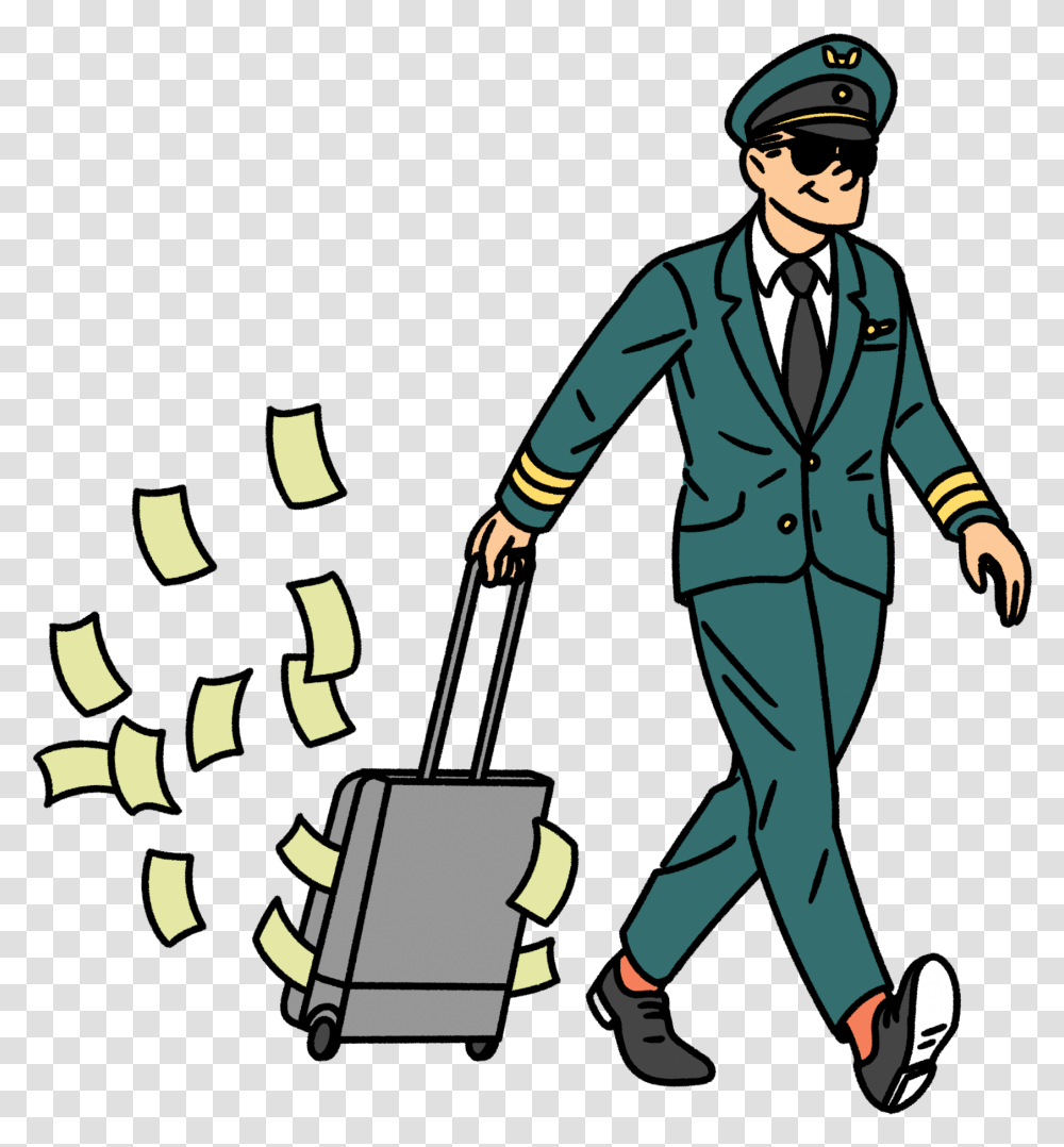 Cartoon, Person, Human, Performer, Luggage Transparent Png