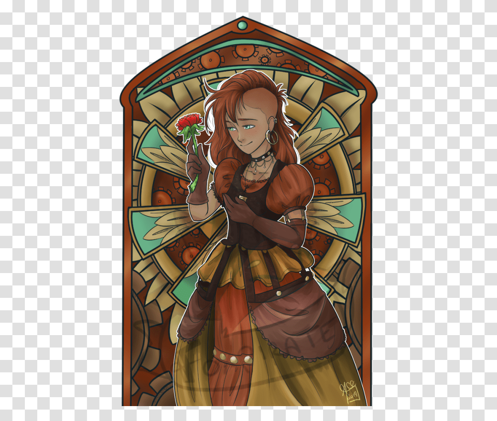 Cartoon, Person, Human, Stained Glass Transparent Png