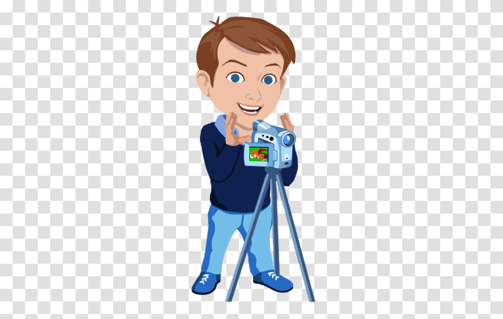 Cartoon, Person, Human, Tripod, Photography Transparent Png