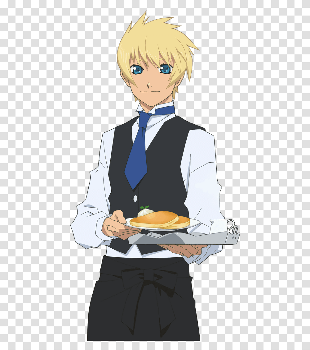 Cartoon, Person, Human, Waiter, Tie Transparent Png