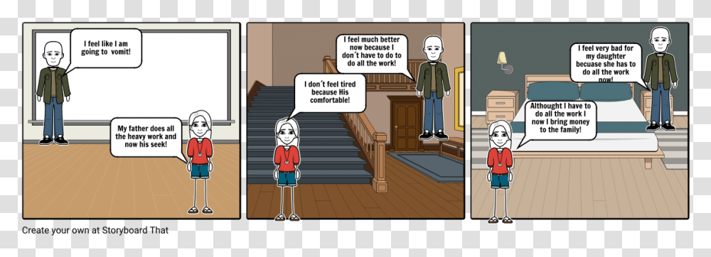 Cartoon, Person, Indoors, Room, Staircase Transparent Png