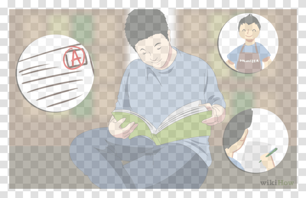 Cartoon, Person, Reading, People, Sport Transparent Png