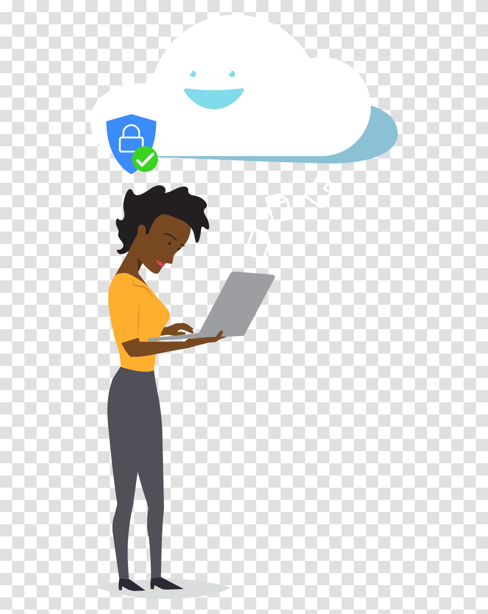 Cartoon, Person, Reading, Female Transparent Png