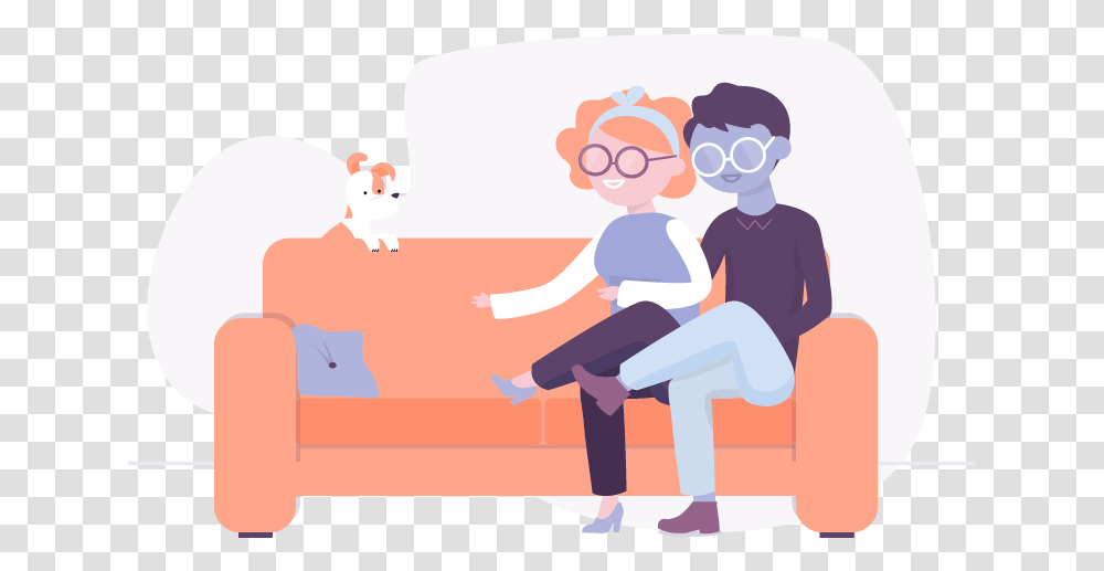 Cartoon, Person, Sitting, People, Dating Transparent Png