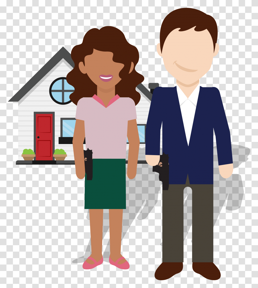 Cartoon, Person, Standing, People, Hand Transparent Png