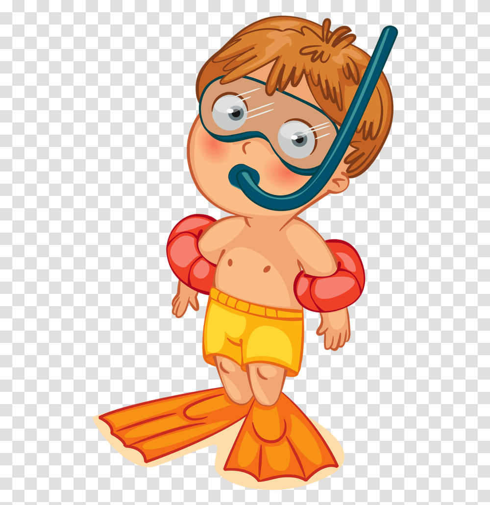 Cartoon Person Swimming Download Cartoon Person Swimming, Doll, Toy, Elf, Cupid Transparent Png