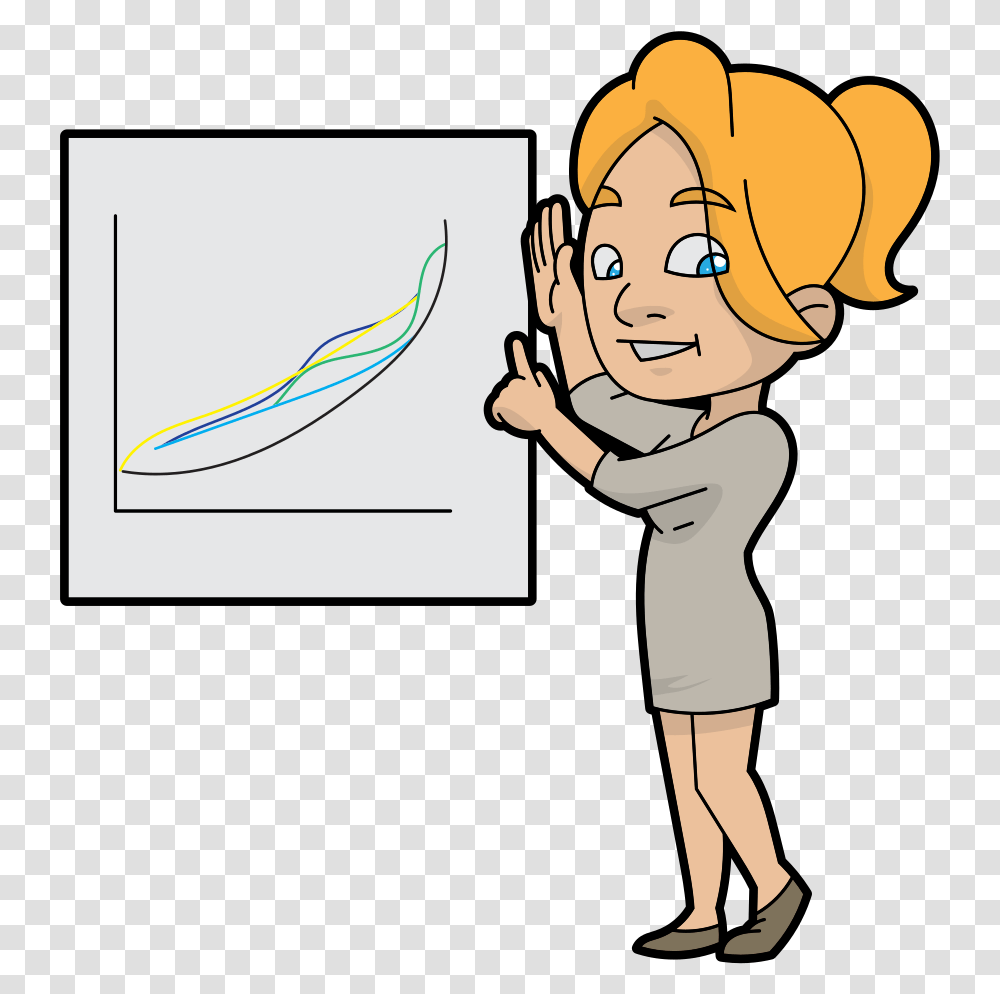 Cartoon, Person, White Board, Arm, Face Transparent Png