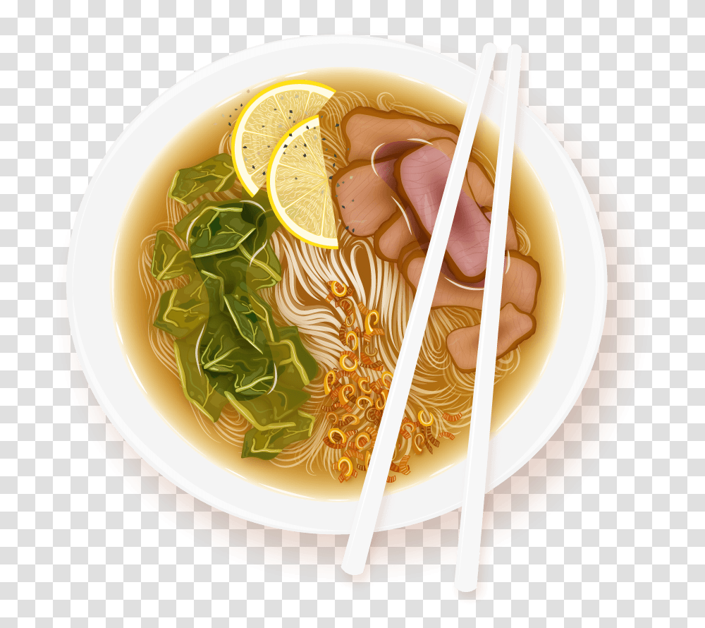 Cartoon Pho Noodles Bowl Pho Noodle Background, Meal, Food, Dish, Plant Transparent Png