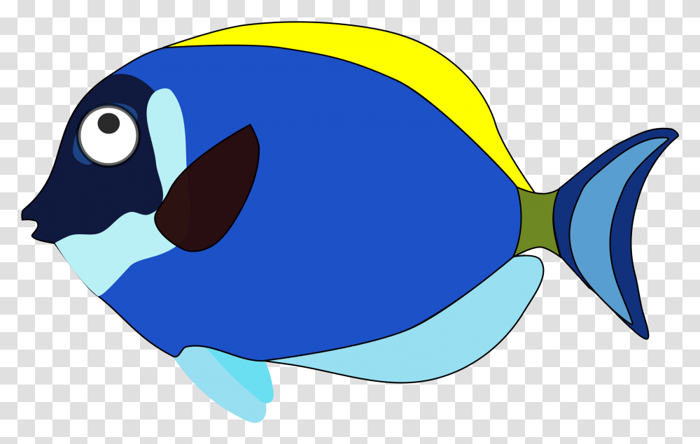 Cartoon Pic Of Fish, Sea Life, Animal, Surgeonfish, Sunglasses Transparent Png