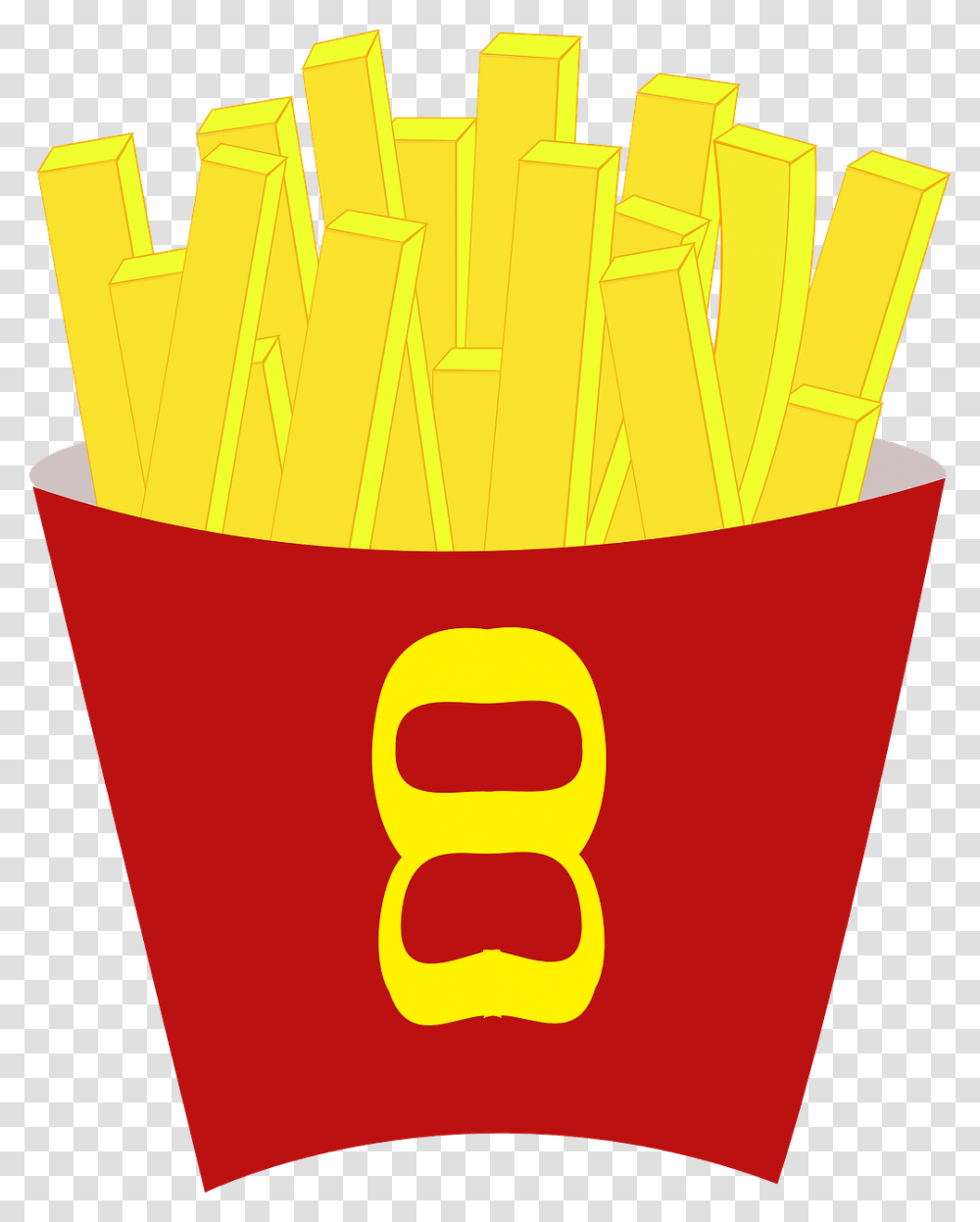 Cartoon Picture Of A Chip, Fries, Food, Bulldozer, Tractor Transparent Png
