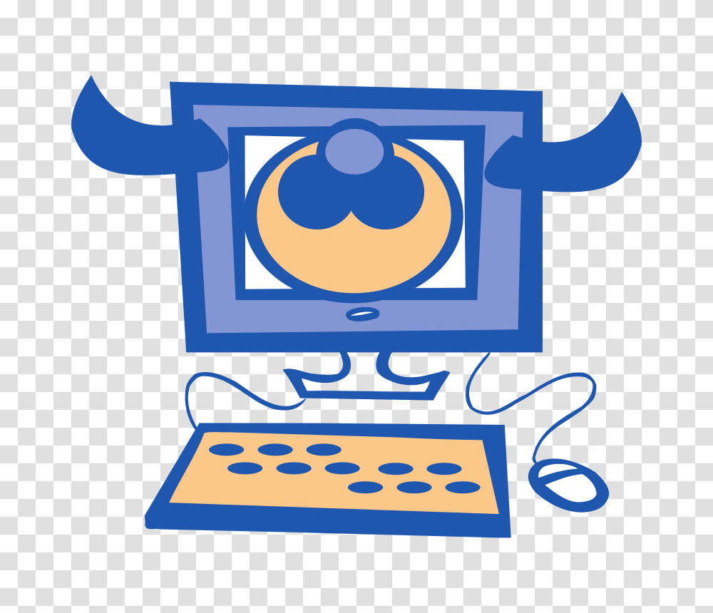 Cartoon Picture Of Computer, Electronics, Pc, Desktop, Hardware Transparent Png