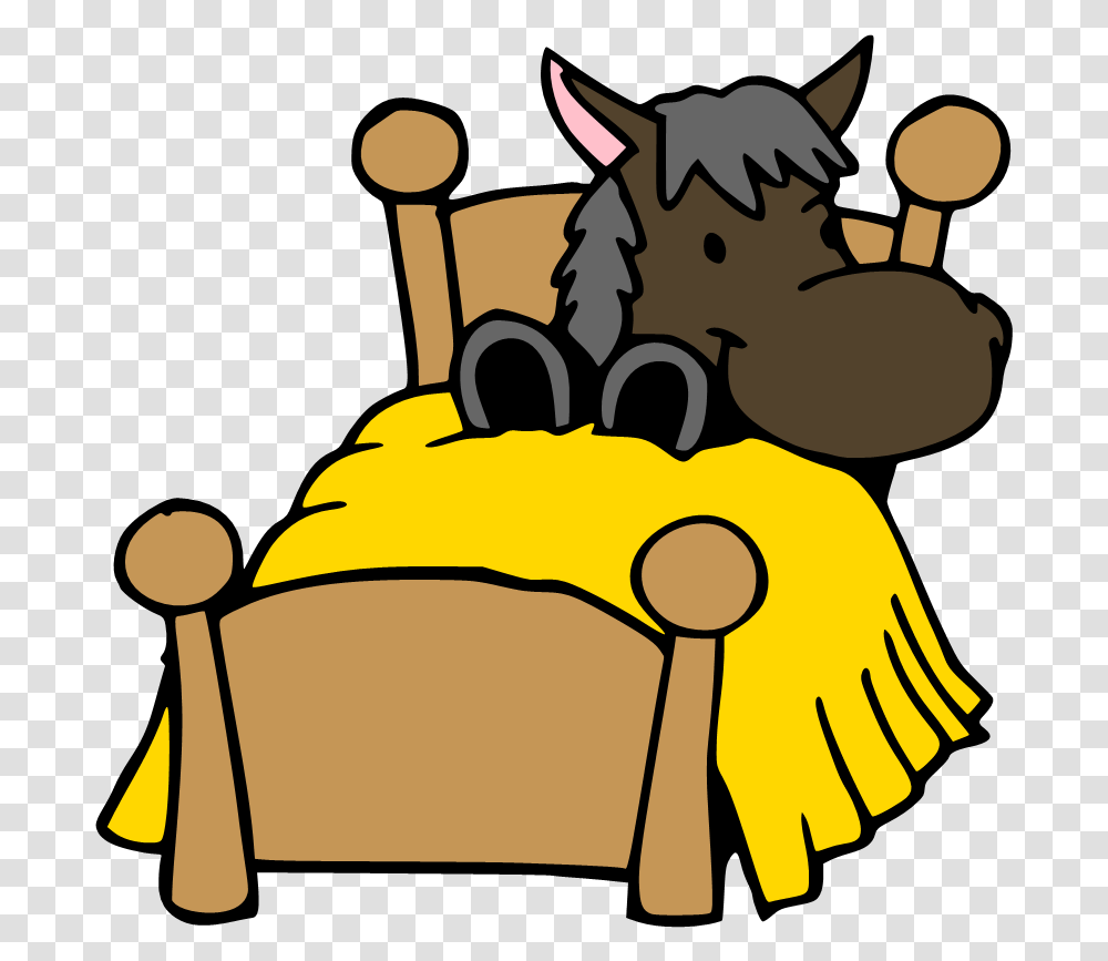 Cartoon Picture Of Horse Horse In A Bed, Photography, Judge Transparent Png