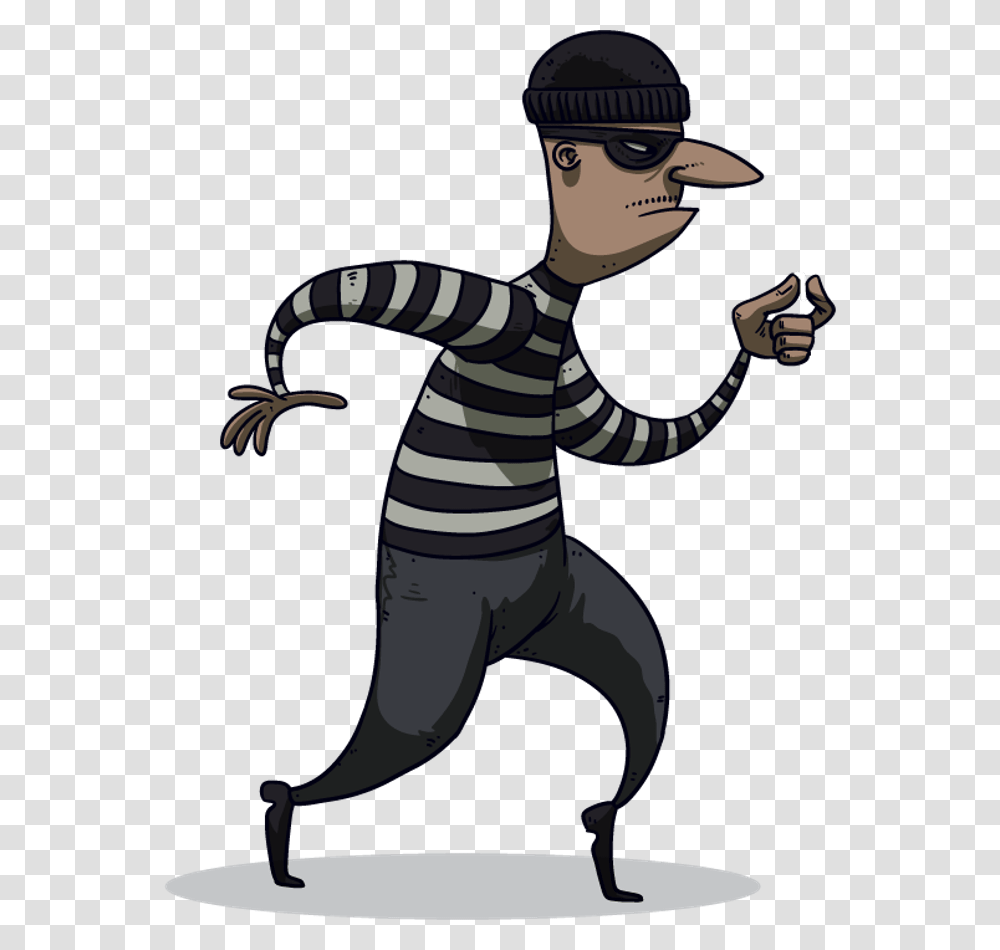 Cartoon Pictures Of Robbers Cartoon Robbers, Person, Animal, Dinosaur, Photography Transparent Png