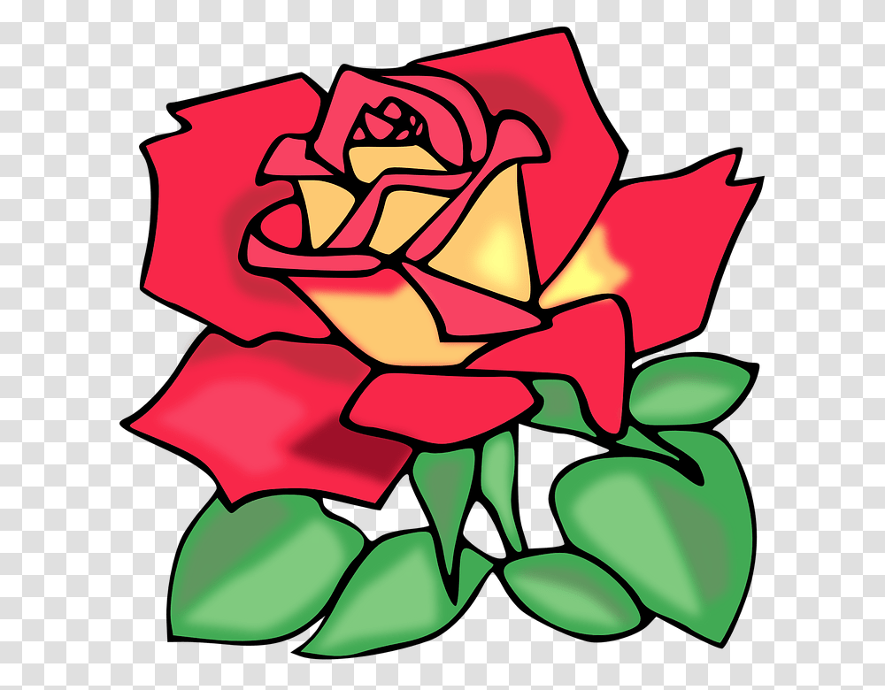 Cartoon Pictures Of Roses Group With Items, Plant, Painting Transparent Png