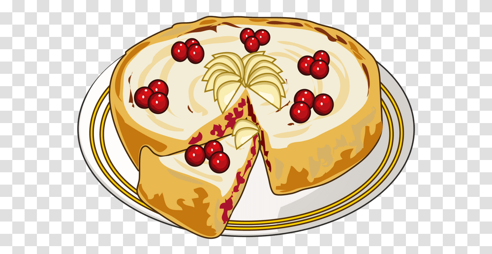 Cartoon Pie, Cake, Dessert, Food, Birthday Cake Transparent Png