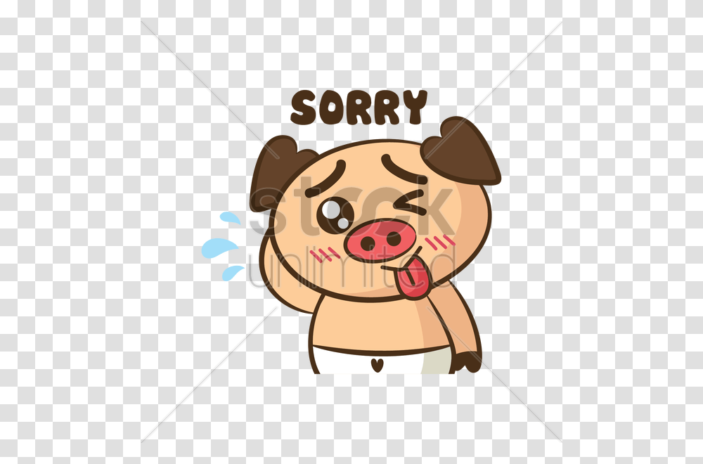 Cartoon Pig Feeling Sorry Vector Image, Duel, Weapon, Sword, Blade Transparent Png