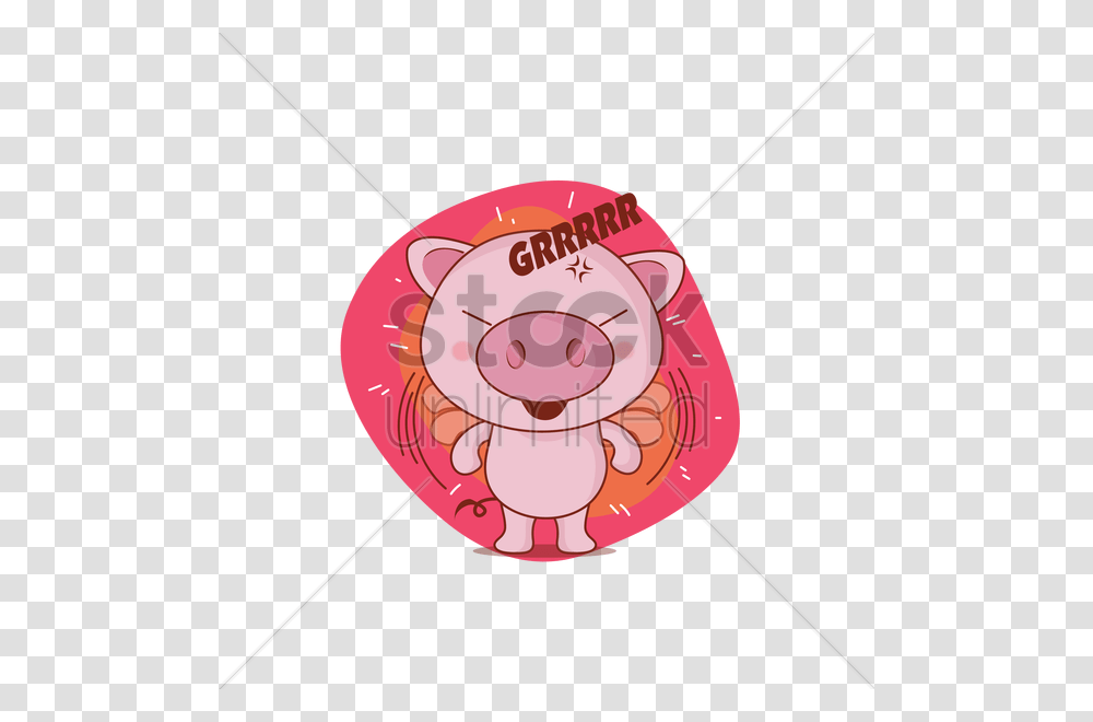 Cartoon Pig Is Frustrated Vector Image, Weapon, Bomb, Pin, Knitting Transparent Png
