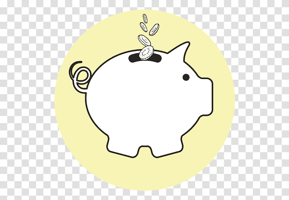 Cartoon, Piggy Bank, Logo, Trademark Transparent Png