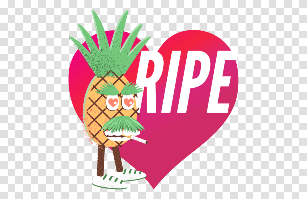 Cartoon Pineapple Cartoon, Plant, Text, Graphics, Label Transparent Png