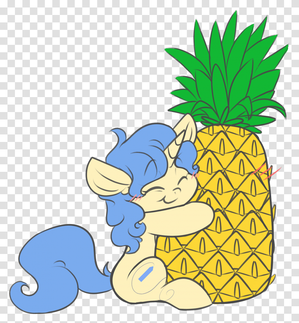Cartoon Pineapple Tumblr Illustration, Plant, Fruit, Food Transparent Png