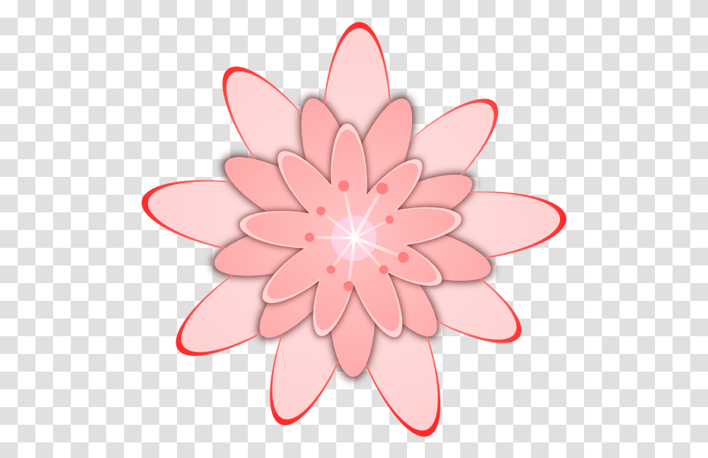 Cartoon Pink Flower Svg Clip Arts 600 X 586 Px Cactus Pink Flower Clip Art, Plant, Blossom, Lily, Pond Lily Transparent Png