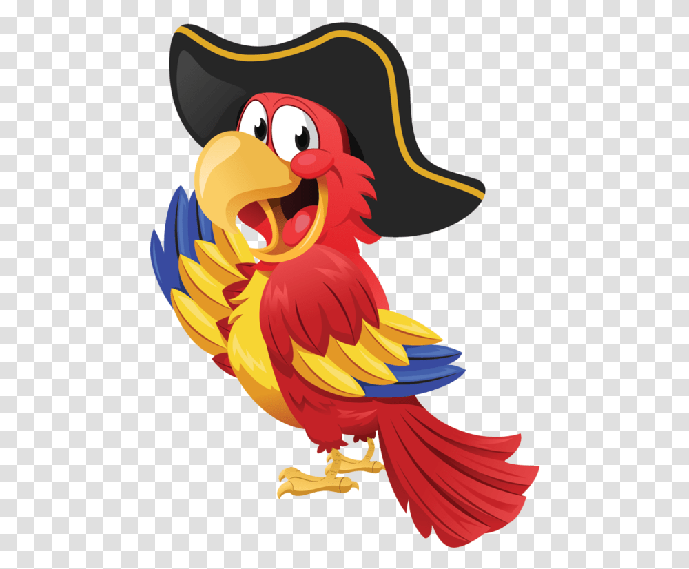 Cartoon Pirate Background Pirate Clipart, Bird, Animal, Cardinal Transparent Png