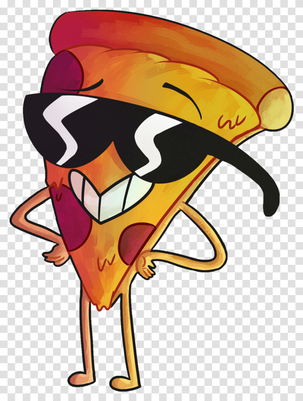Cartoon Pizza Clipart Cartoon Pizza Slice Drawing, Apparel, Helmet Transparent Png