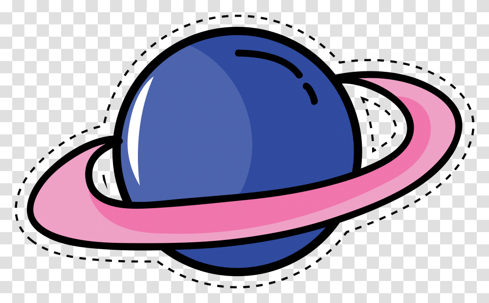 Cartoon Planets Clipart Planet Cartoon, Clothing, Apparel, Helmet, Hardhat Transparent Png