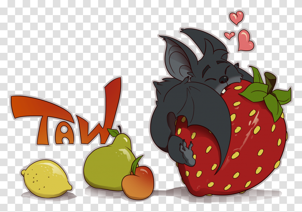 Cartoon, Plant, Strawberry, Fruit, Food Transparent Png
