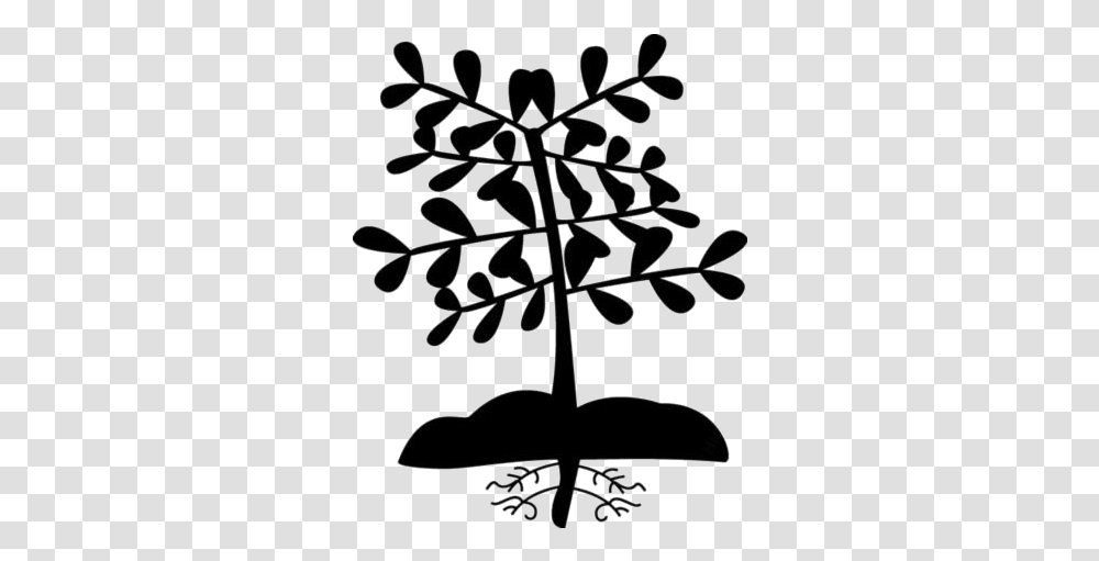 Cartoon Plant With Roots Plant Roots Clipart, Silhouette, Snowflake, Star Symbol Transparent Png