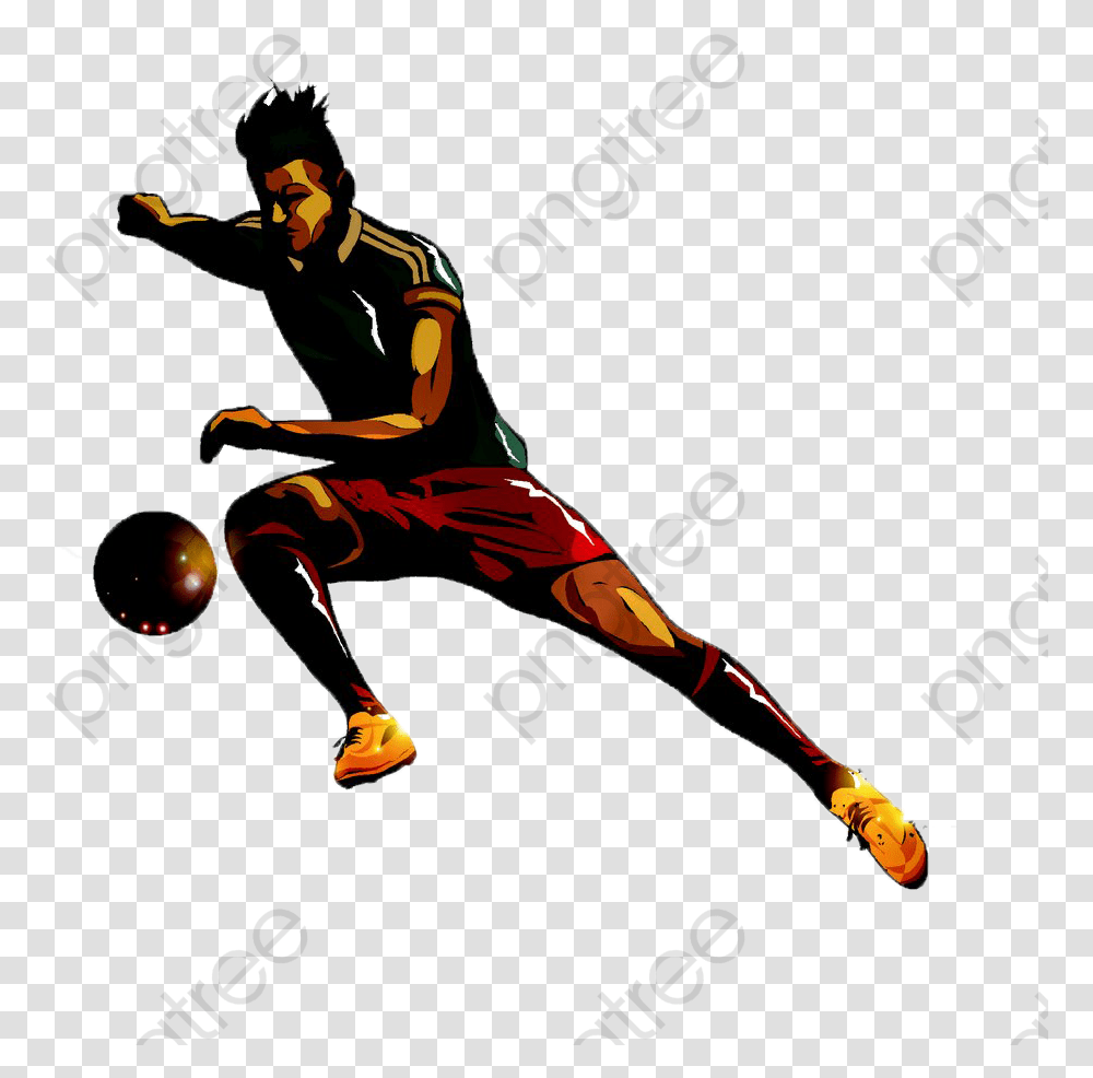 Cartoon Players Commercial Use Football Cartoon Players, Person, People, Sphere, Handball Transparent Png
