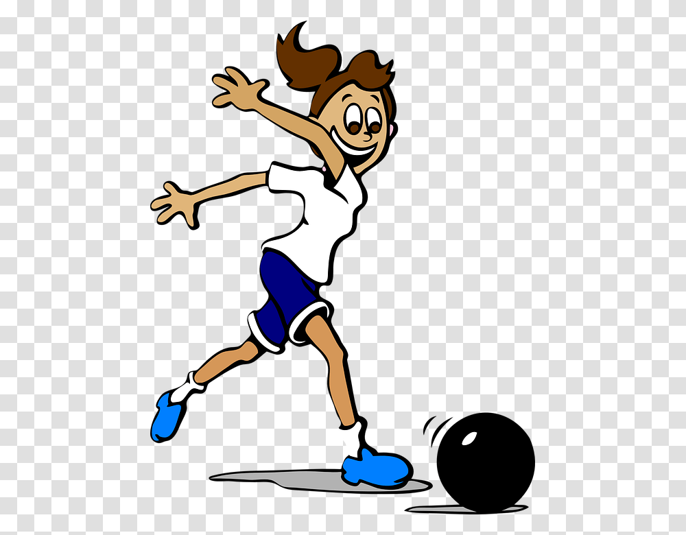 Cartoon Playing Football Girl, Shorts, Person, Sphere Transparent Png