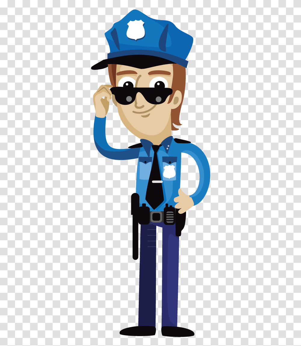 Cartoon Police Officer Clip Art Uncle Transprent Police Officer Clipart, Tie, Accessories, Accessory, Sunglasses Transparent Png