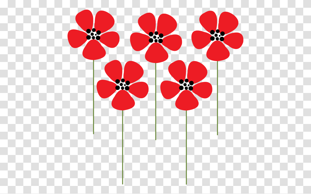 Cartoon Poppy Flower, Plant, Petal, Blossom, Geranium Transparent Png