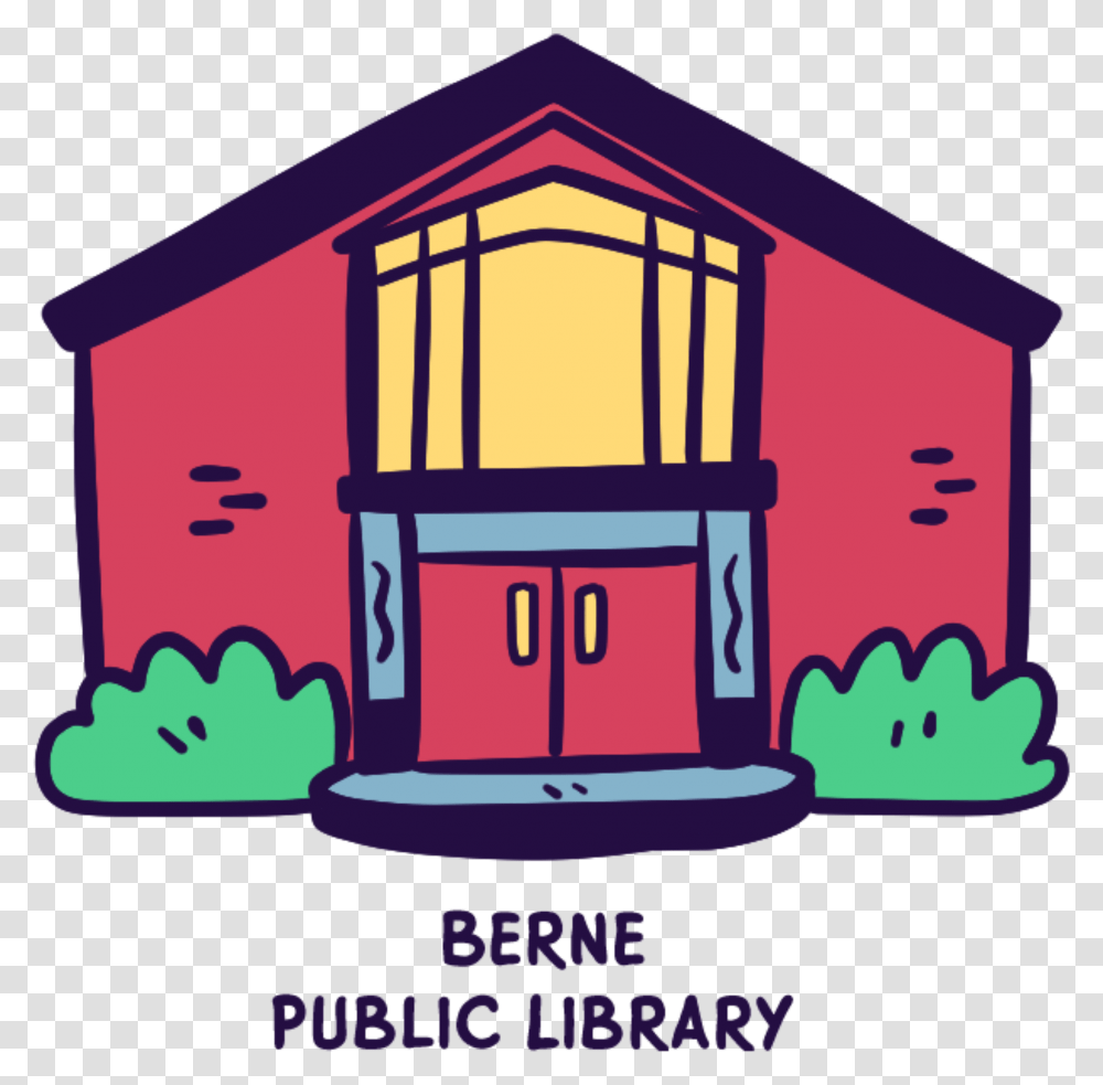 Cartoon Public Library, Interior Design, Housing, Building, Neighborhood Transparent Png