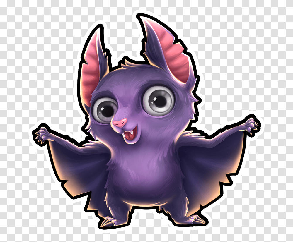 Cartoon, Purple, Animal, Mammal Transparent Png