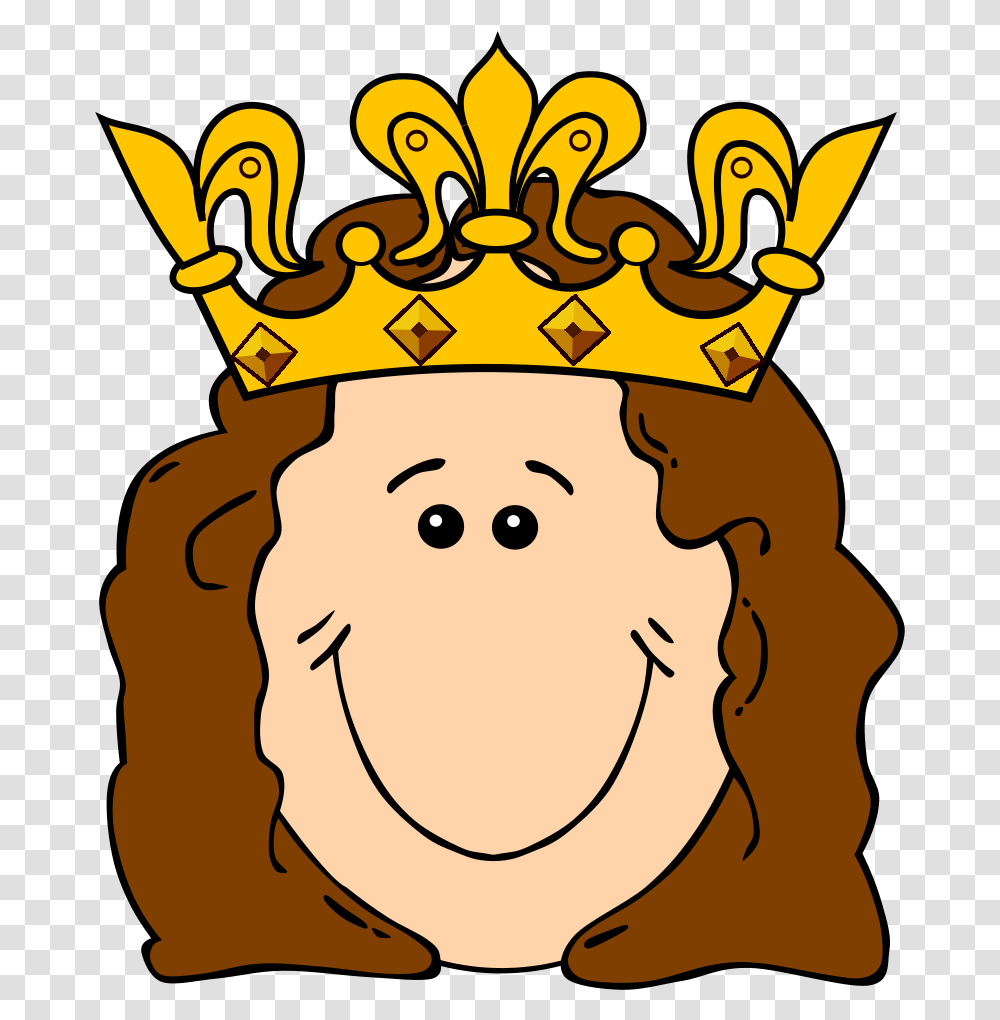 Cartoon Queen Crown Svg Clip Art Queen With Crown Clipart, Jewelry, Accessories, Accessory, Poster Transparent Png