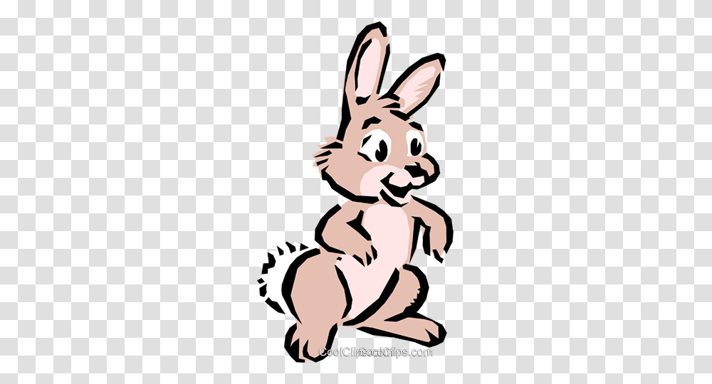Cartoon Rabbit Royalty Free Vector Clip Art Illustration, Animal, Mammal, Wildlife, Donkey Transparent Png