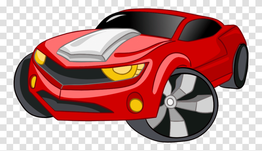 Cartoon Racing Car, Wheel, Machine, Tire, Vehicle Transparent Png