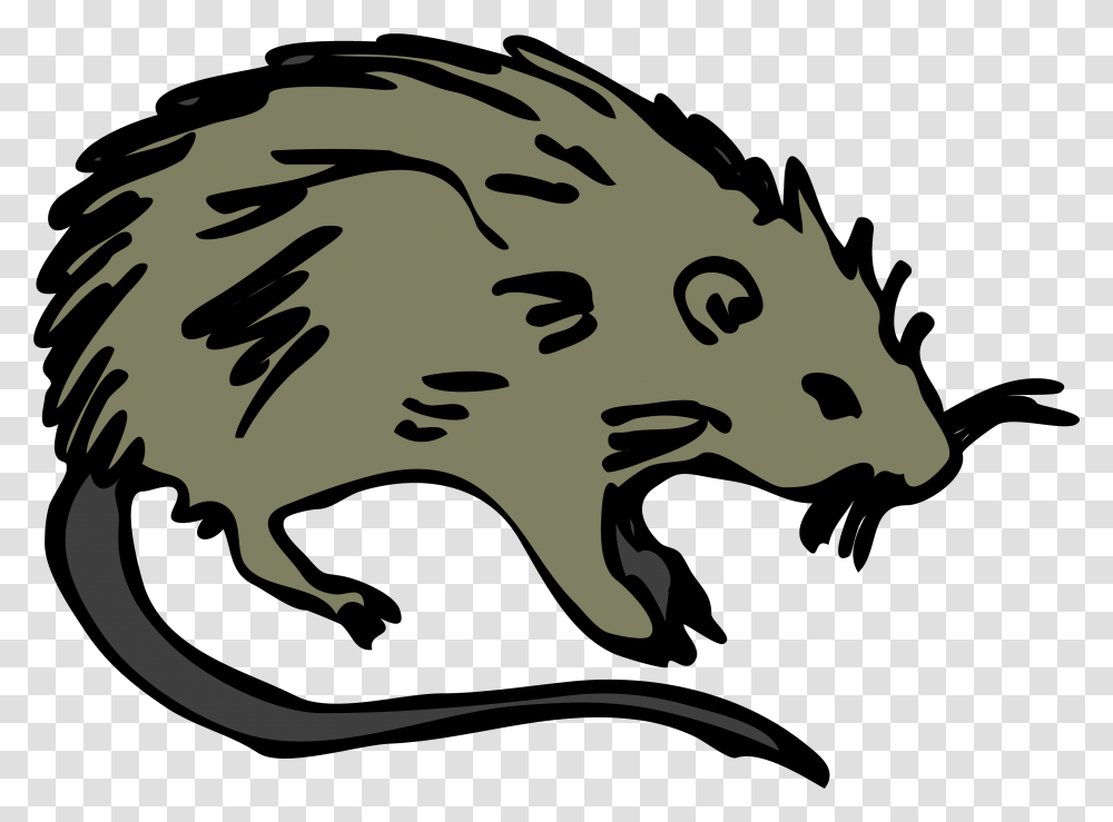 Cartoon Rat Cartoon The Black Death Rats, Mammal, Animal, Wildlife, Anteater Transparent Png