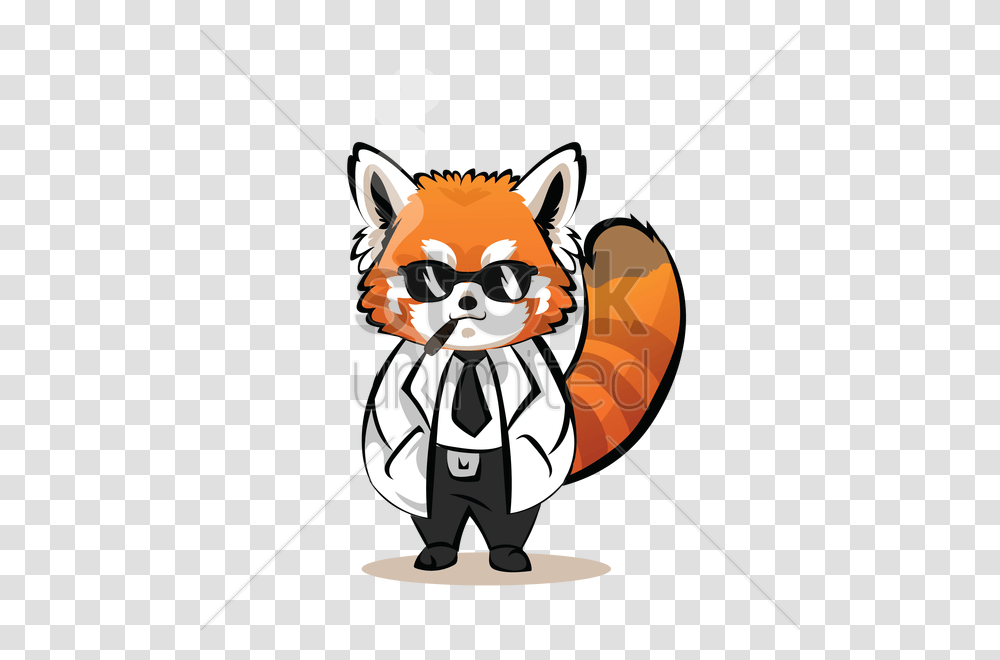 Cartoon Red Panda In White Coat Vector Image, Duel, Knight, Costume, Weapon Transparent Png