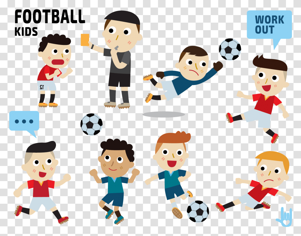 Cartoon Referee Illustration Football Sunshine Boy Playing Football Clipart, Family, Performer, Face, Graphics Transparent Png