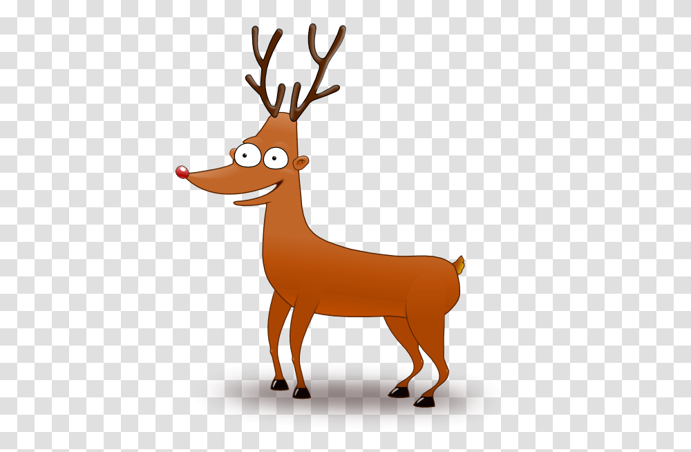 Cartoon Reindeer Clip Art, Elk, Wildlife, Mammal, Animal Transparent Png