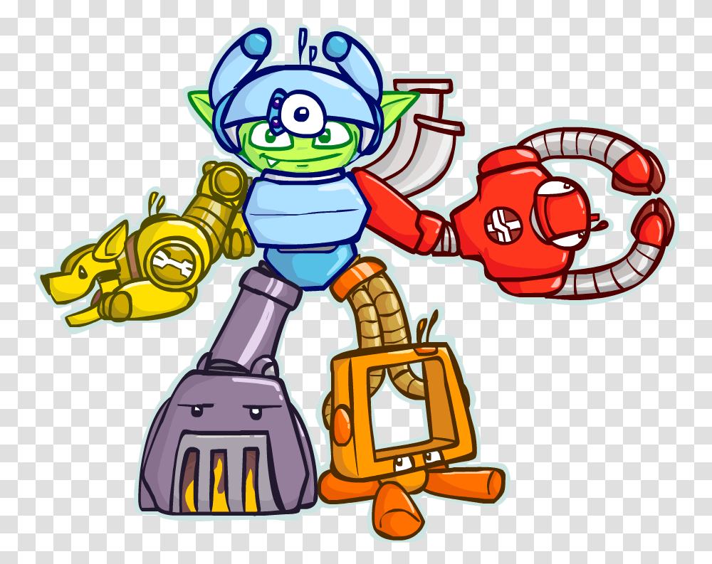 Cartoon, Robot, Toy Transparent Png