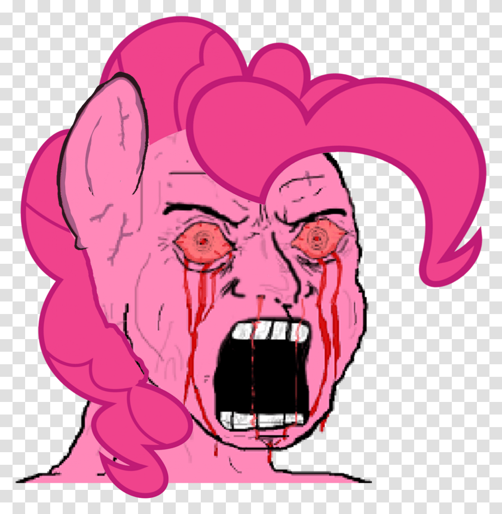 Cartoon Roller Coaster Clipart Pink Wojak, Mouth, Teeth, Head Transparent Png