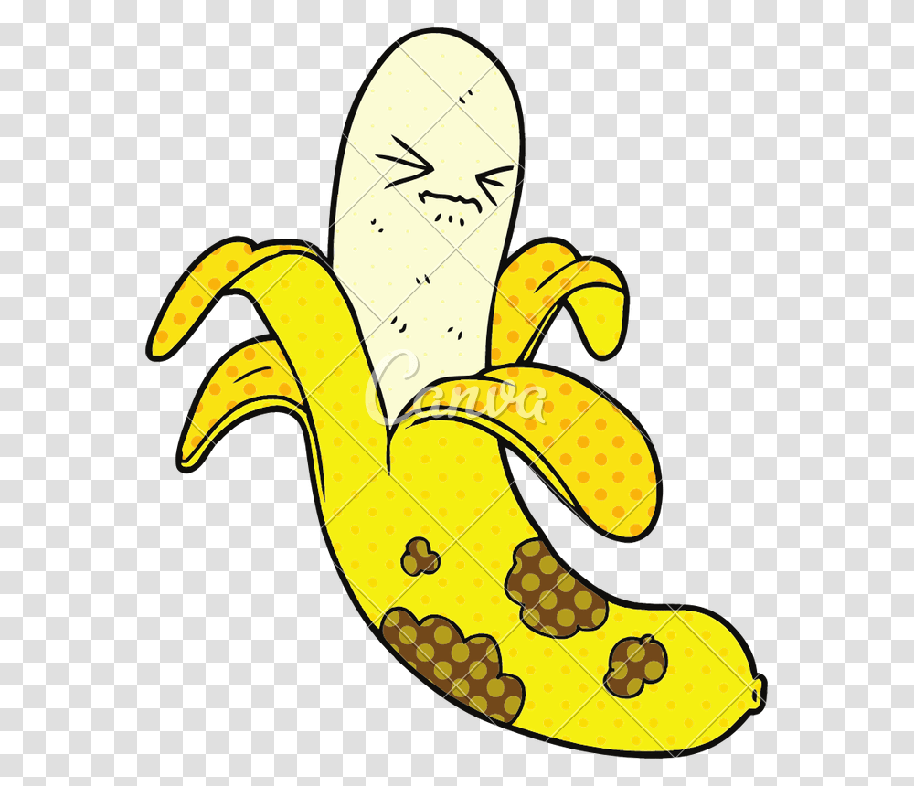 Cartoon Rotten Banana, Plant, Fruit, Food Transparent Png