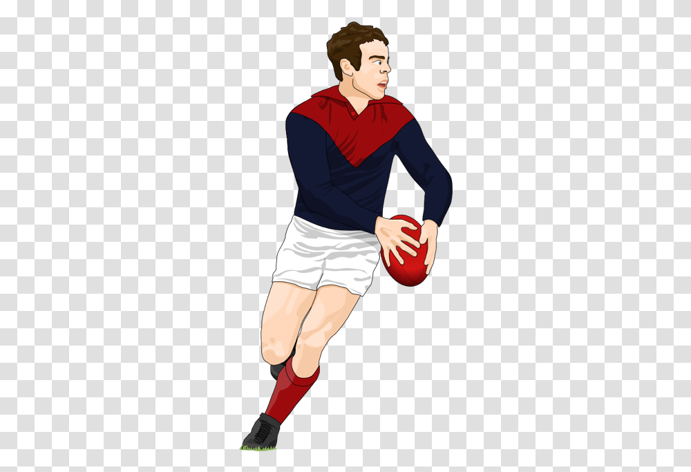Cartoon Rugby Player, Shorts, Person, People Transparent Png
