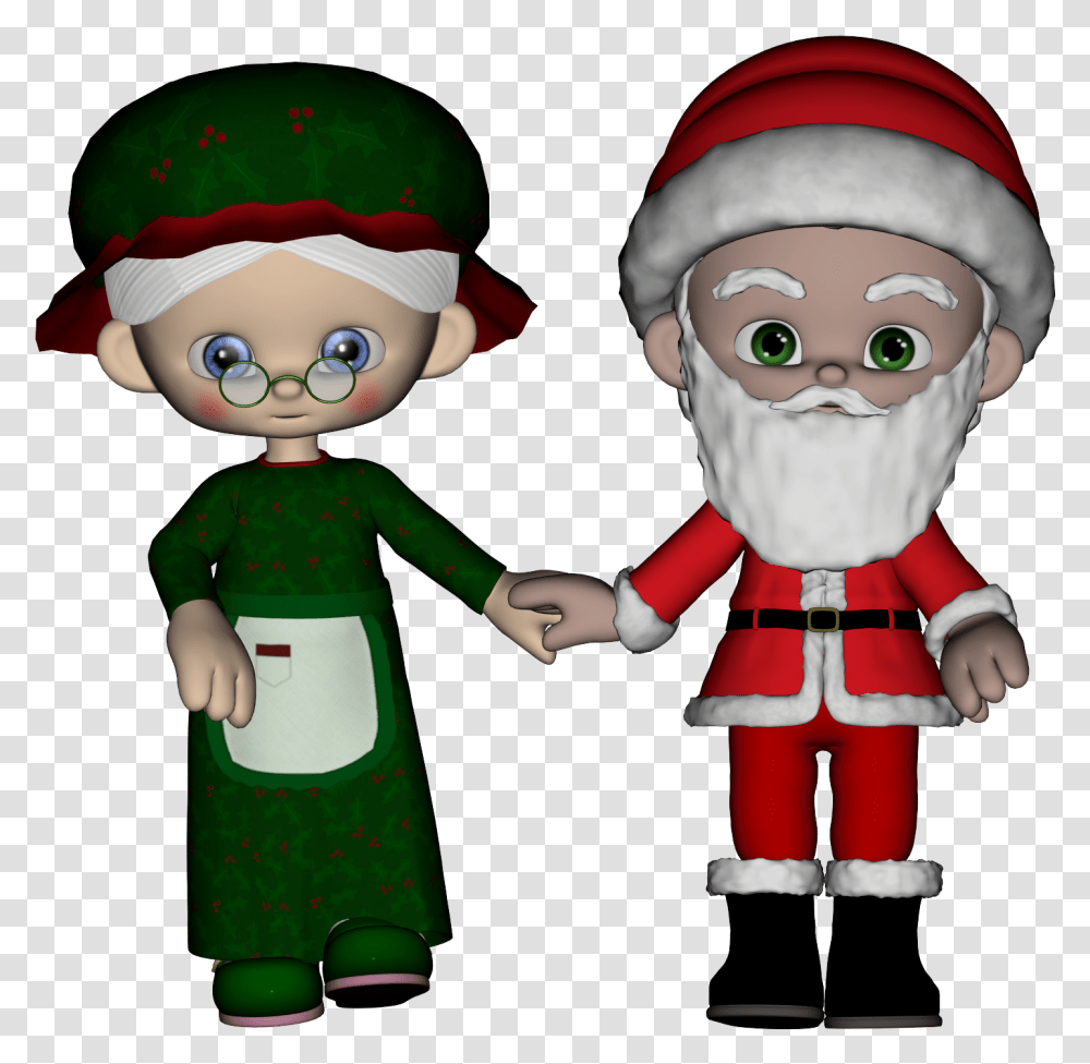 Cartoon Santa Cartoon, Person, Human, Hand, Elf Transparent Png