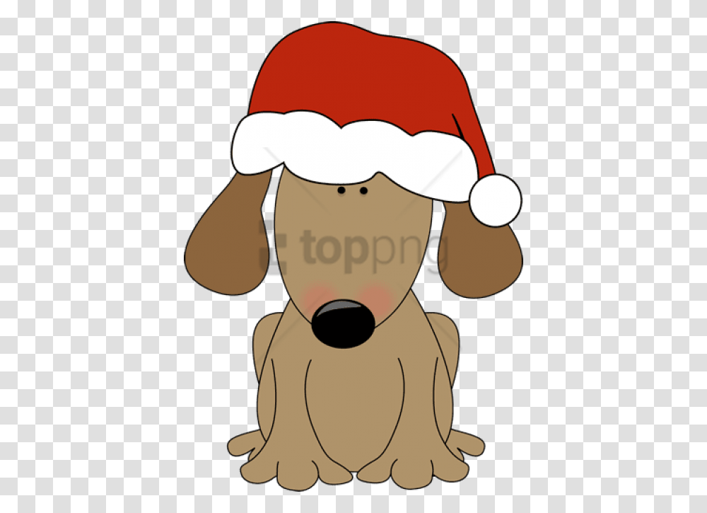 Cartoon Santa Christmas Dog Clipart, Sack, Bag, Plush, Toy Transparent Png