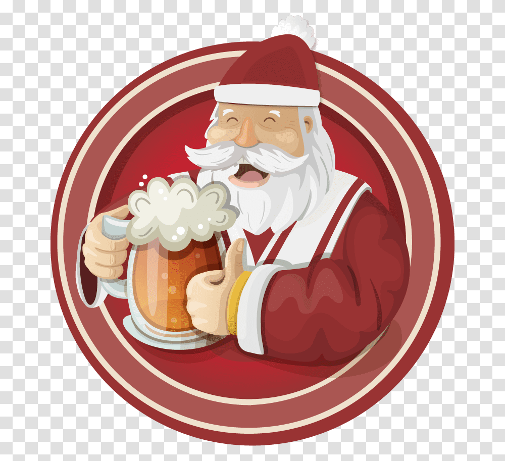 Cartoon Santa Santa Claus, Cream, Dessert, Food, Creme Transparent Png
